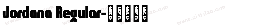 Jordana Regular字体转换
